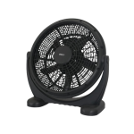 MIKA Box Fan, 16", Turbo, Black