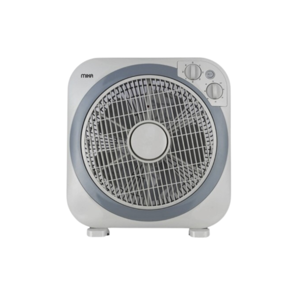 MIKA Box Fan, 12", Square, Light & Dark Grey