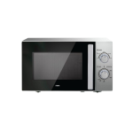 MIKA Microwave Oven, 20L, Manual, Solo, Silver