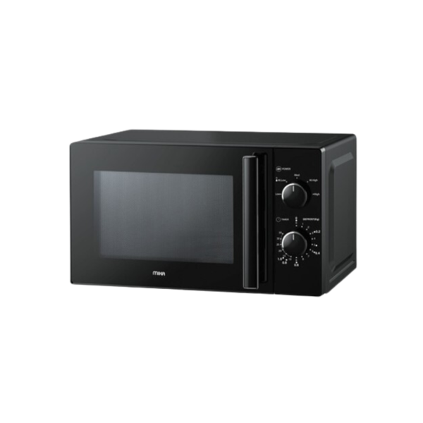 MIKA Microwave Oven, 20L, Manual, Solo, Black