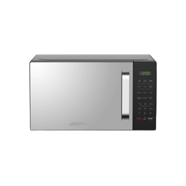 MIKA Microwave Oven, 20L, Digital, Solo, Mirror Black