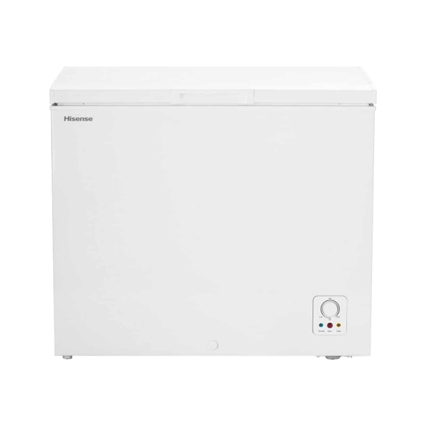 HISENSE Chest Freezer, 260L, Aluminium Inner, White