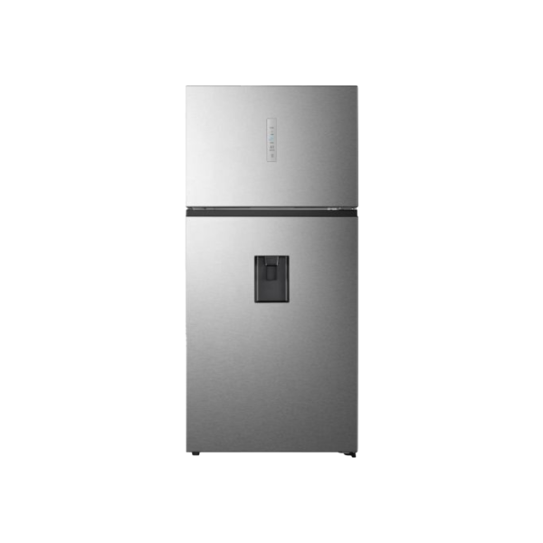 HISENSE Fridge, 494L, 2 Door Top Mount Freezer No Frost (Frost Free), With Water Dispenser, Silver