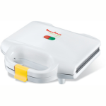 MOULINEX Sandwich Maker, 2 Slice, 700W, White