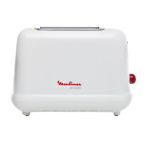 MOULINEX Toaster, 2 Slice, 850W, White