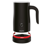 KRUPS Milk Frother, Black / Stainless Steel