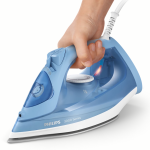 PHILIPS Steam Iron, Ceramic Soleplate, Blue & White