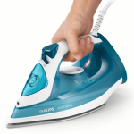 PHILIPS Steam Iron, Ceramic Soleplate, Blue & White