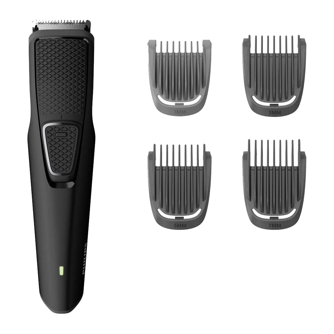 PHILIPS BEARD TRIMMER CLOSED BOX- Self sharpening stainless steel blades, 60 min cordless use/8h charge