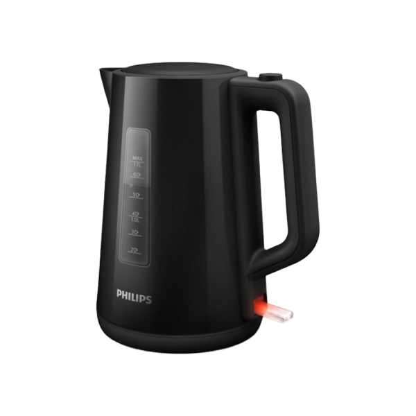 PHILIPS Kettle, Plastic, 1.7L, Cordless, Black