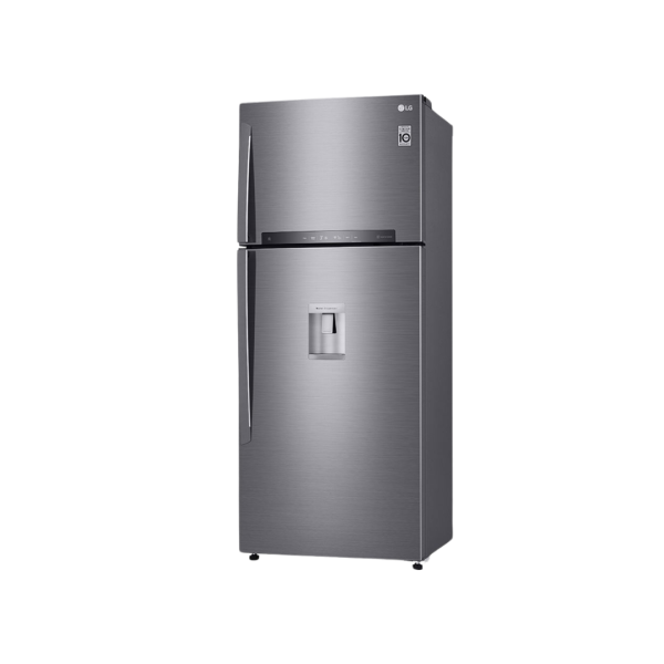 LG Fridge, 509L, 2 Door Top Mount Freezer No Frost (Frost Free), Platinum Silver