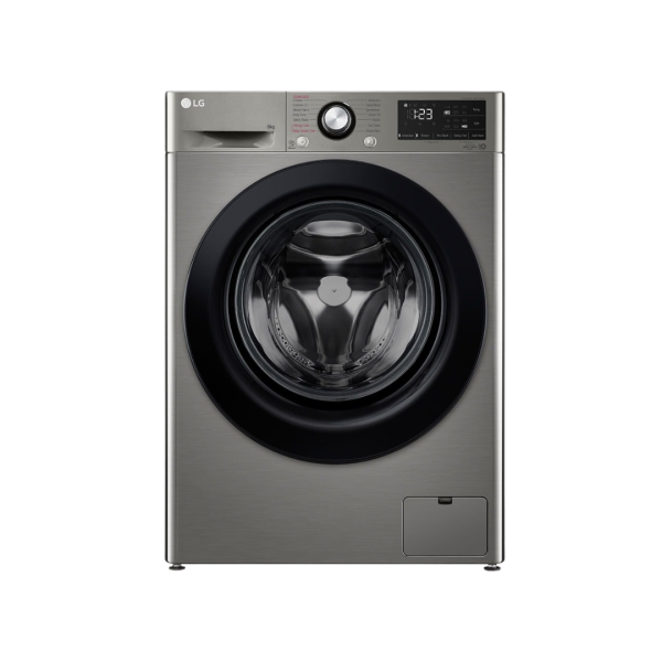 LG Washing Machine, 8kg, Full Auto Front Load Wash Only,VCM Grey