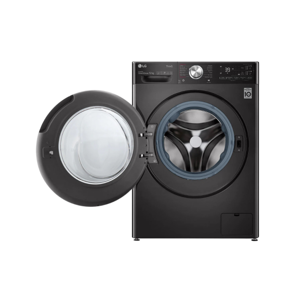 LG Washing Machine, 12/8Kg, Washer & Dryer Combo, Fully Automatic, Front Load, Matte Black