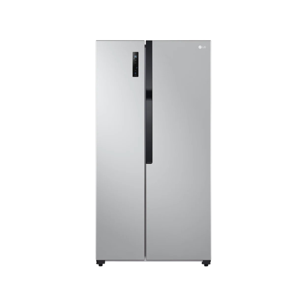 LG Fridge, 519L, 2 Door Side By Side No Frost (Frost Free), Silver