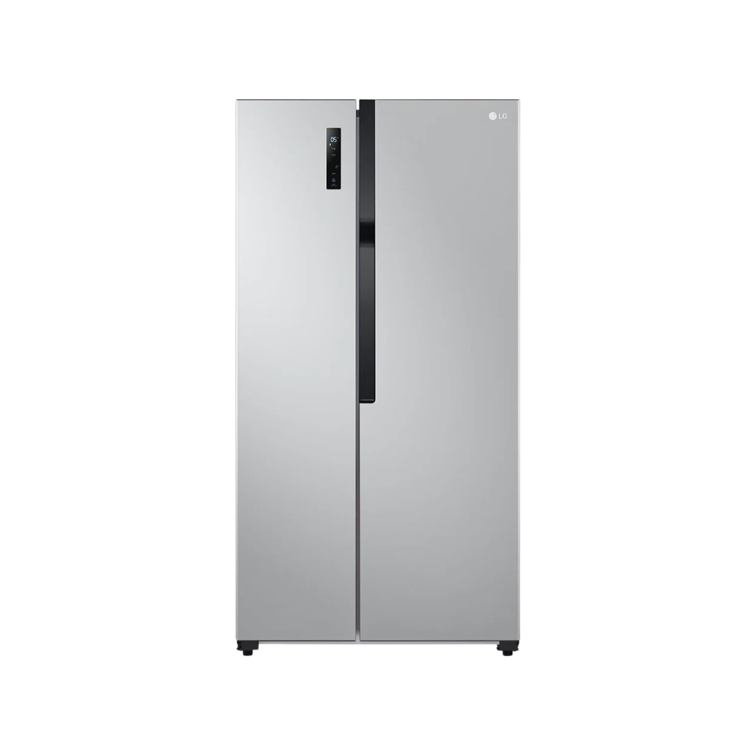 LG Fridge, 519L, 2 Door Side By Side No Frost (Frost Free), Silver