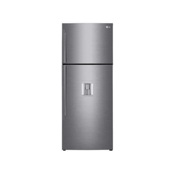 LG Fridge, 438L, 2 Door Top Mount Freezer No Frost (Frost Free), Silver