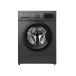 LG Washing Machine, 8kg, Full Auto Front Load Wash Only, Black