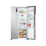 LG Fridge, 519L, 2 Door Side By Side No Frost (Frost Free), Silver