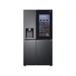 LG Fridge, 635L, 2 Door Side By Side No Frost (Frost Free), Matte Black