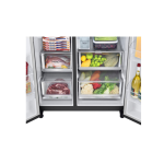 LG Fridge, 635L, 4 Door Bottom Mount Freezer No Frost (Frost Free), Brush Steel