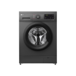 LG Washing Machine, 8kg, Full Auto Front Load Wash Only, Black