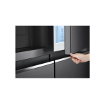 LG Fridge, 635L, 2 Door Side By Side No Frost (Frost Free), Matte Black