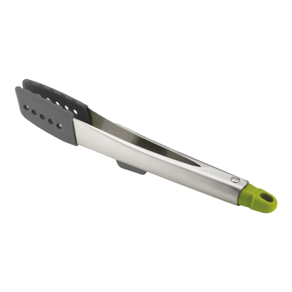 JOSEPH JOSEPH Elevate 12" Stainless Steel Tongs - Grey / Green