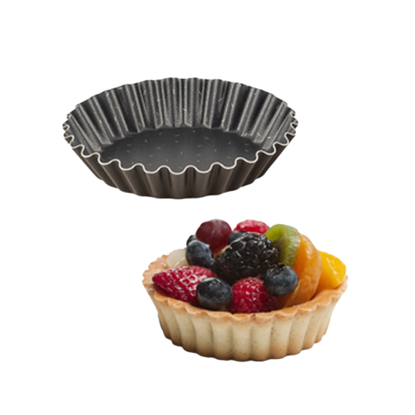 TEFAL Perfect Bake Aluminium Non Stick, Set 4Pc Small Tart, 11Cm