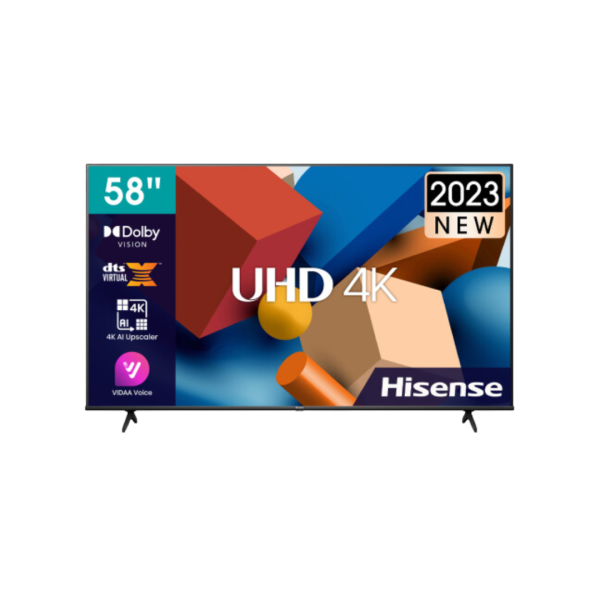 HISENSE 58” UHD TV, Black