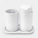 BRABANTIA Renew Toilet Accessory Set Of 3 White