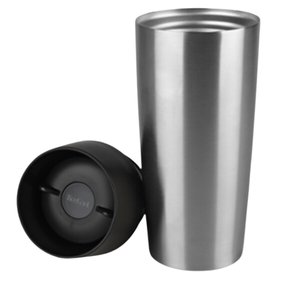 TEFAL Travel Mug, 0.36L, Stainless Steel