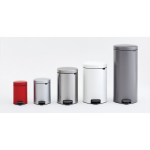 BRABANTIA Pedal Bin New Icon, 3L Mineral Concrete Grey