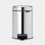 BRABANTIA Pedal Bin New Icon, 3L Brilliant Steel