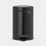 BRABANTIA Pedal Bin New Icon, 3L Matt Black