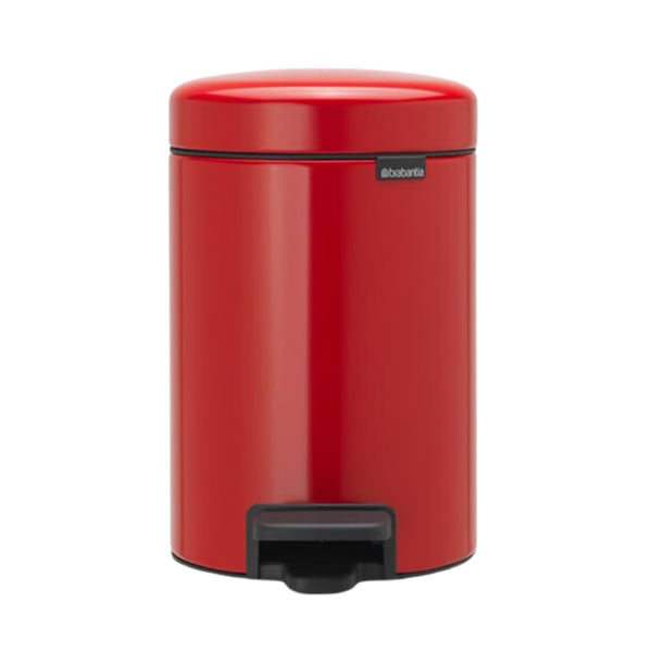 BRABANTIA Pedal Bin New Icon, 3L Passion Red