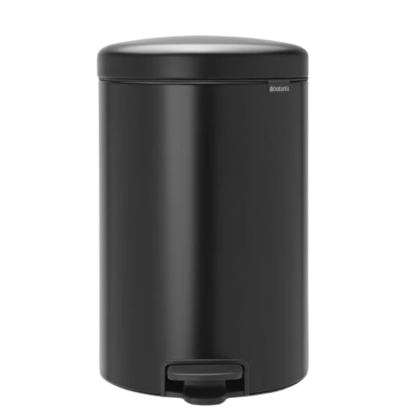 BRABANTIA Pedal Bin New Icon, 20L Matt Black