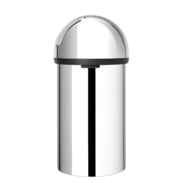 BRABANTIA Push Bin 60L Brilliant Steel