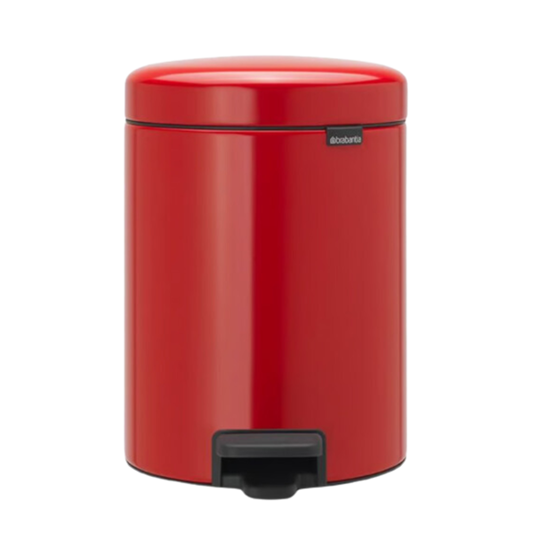 BRABANTIA Pedal Bin New Icon, 5L Passion Red