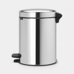 BRABANTIA Pedal Bin New Icon, 5L Brilliant Steel