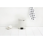 BRABANTIA Pedal Bin New Icon, 5L White