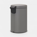 BRABANTIA Pedal Bin New Icon, 12L Mineral Concrete Grey