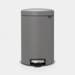 BRABANTIA Pedal Bin New Icon, 20L Mineral Concrete Grey