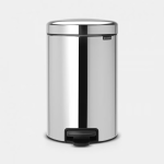 BRABANTIA Pedal Bin New Icon, 20L Brilliant Steel