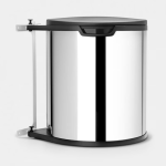 BRABANTIA Built In Bin 15L Brilliant Steel