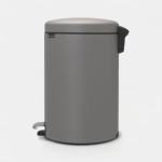 BRABANTIA Pedal Bin New Icon, 20L Mineral Concrete Grey