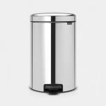 BRABANTIA Pedal Bin New Icon, 12L Brilliant Steel