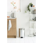 BRABANTIA Pedal Bin New Icon, 20L Brilliant Steel