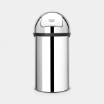 BRABANTIA Push Bin 60L Brilliant Steel