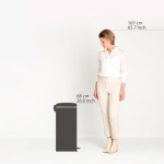 BRABANTIA Pedal Bin New Icon, 30L Brilliant Steel