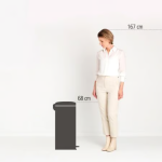 BRABANTIA Pedal Bin New Icon, 30L Matt Black